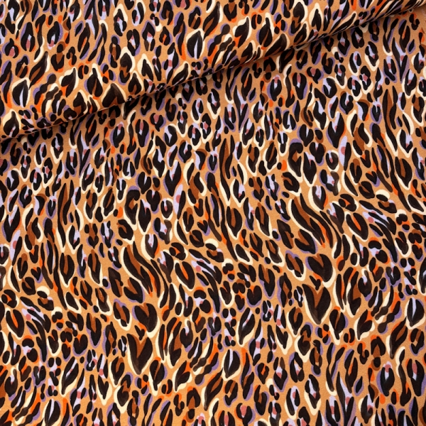 French Terry Animalskin cinnamon